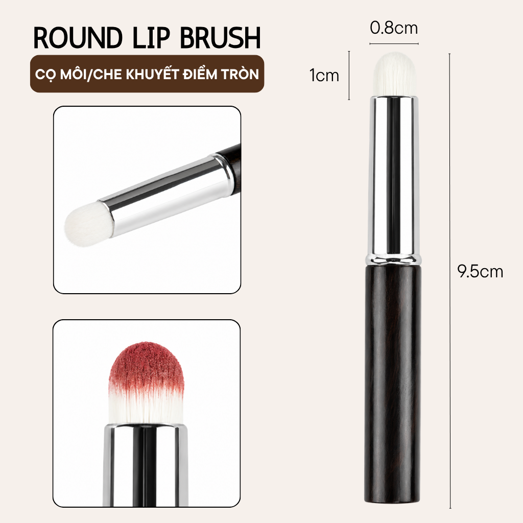 Cọ Môi Đầu Tròn BH Cosmetics Round Lip Brush BH060